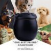 1 Cat Paw-Shaped Cute Pet Memorial Jar, Ceramic Moisture-Proof Sealed Container for Storing Cat, Dog, or Hamster Ashes, Fur, and Teeth
