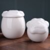 1主图 Cat Paw-Shaped Cute Pet Memorial Jar, Ceramic Moisture-Proof Sealed Container for Storing Cat, Dog, or Hamster Ashes, Fur, and Teeth