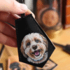 2 Custom Hand Painted Pet Leather Bag Charm Personalized Handmade Keychain Pet Portrait DogCat Memorial Gift Keyring Leather Luggage Tag