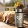 Stainless Steel Pet Memorial Urn - Available in 13.97 cm and 17.78 cm  Sealed Ash Container for Dogs and Cats  Elegant Memorial Gift, Protective Screw-Top Design, Timeless Style, Durable Construction for Bereaved Fa
