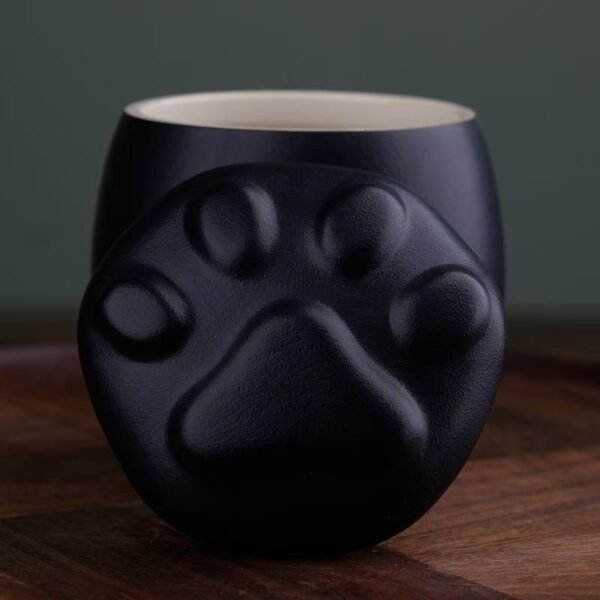 4 Cat Paw-Shaped Cute Pet Memorial Jar, Ceramic Moisture-Proof Sealed Container for Storing Cat, Dog, or Hamster Ashes, Fur, and Teeth