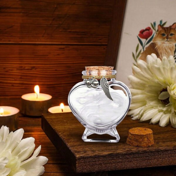 5 Pet Fur Keepsake Jar with Portrait, Custom Pet Hair Memorial Jar, Pet Loss Gifts, Personalized Dog Rememberance Gift, Dog Cat Memorial Gifts CraftsforDaily