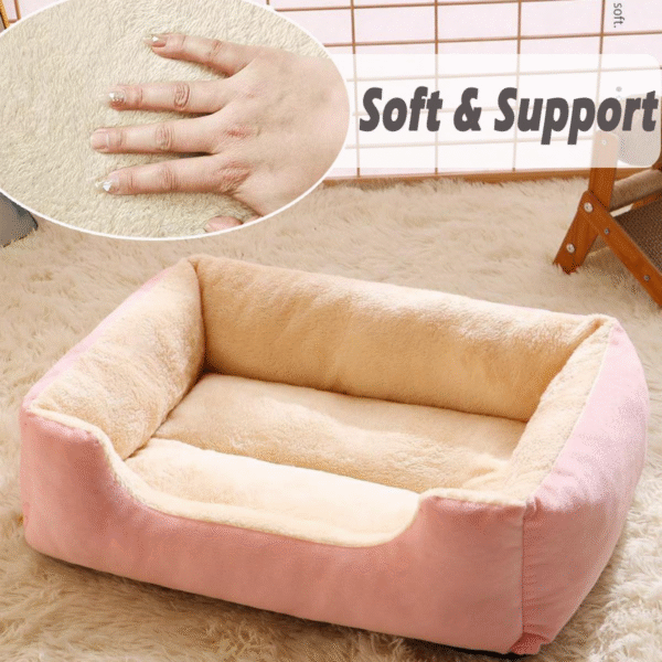 6 Dog bed with removable and washable cover, suitable for all seasons, large and medium-sized dog bed, chew-resistant sofa bed with backrest and armrests, indoor and outdoor pet sofa