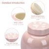 主图_05 Engravable Pet Urn Handmade Pink Ceramic Memorial Box