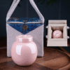 包装图 Engravable Pet Urn Handmade Pink Ceramic Memorial Box