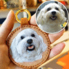 单宠挂件 (2) Custom Pet Portrait Leather Keychain - Handmade 3D Embossed DogCat Portrait - Unique Commemorative Gift and Everyday Accessory