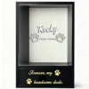 Personalized Pet Memorial Box with Drawer - Custom Name Engraved, Dog Cat Urn for Ashes, Keepsake Shadow Box, Sympathy Gift, Cedar Wood