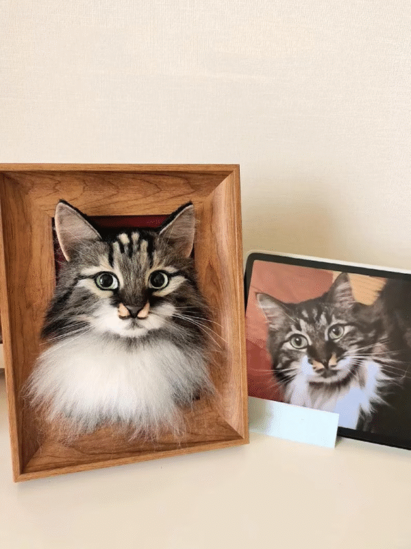 Custom Needle Felt 3D Pet Portrait